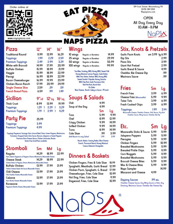 Neaps Menu Menu